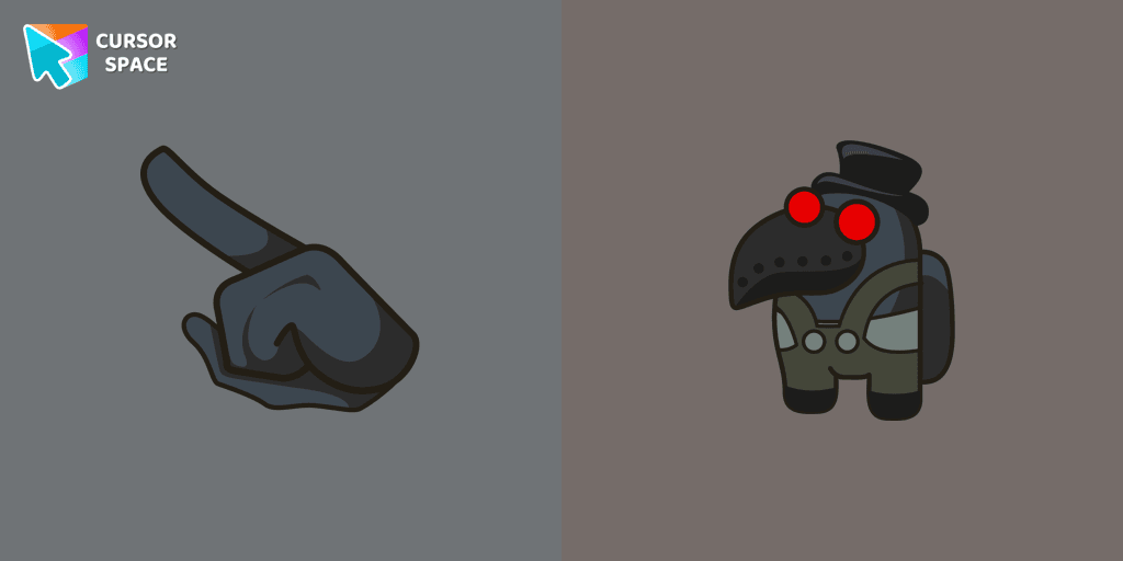 Among Us Plague Doctor Character cursor cursor pack